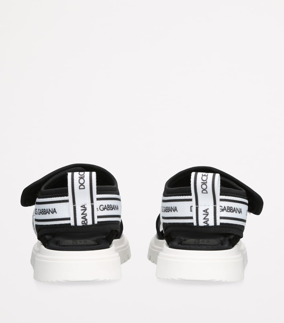 Logo-Strap Sandals BLK/WHITE Image 2