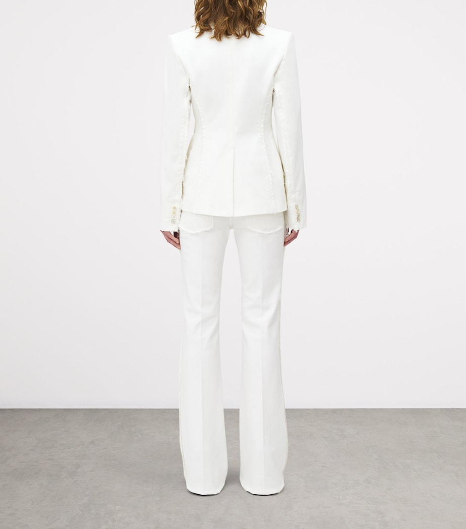 Denim Single-Breasted Blazer 9000 Image 4