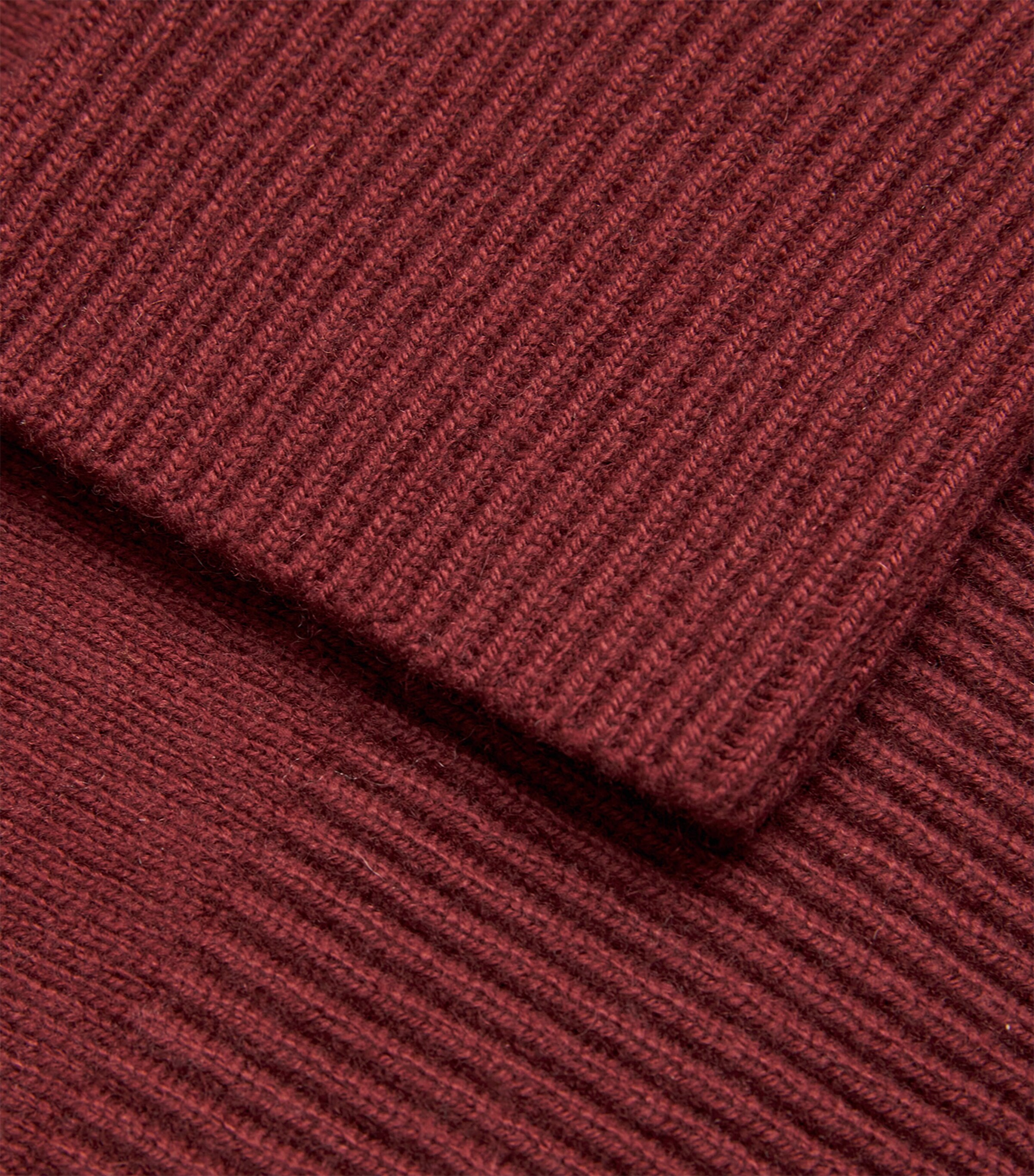 Vince Womens Wool-Cashmere Rollneck Sweater Bordeaux Image 5