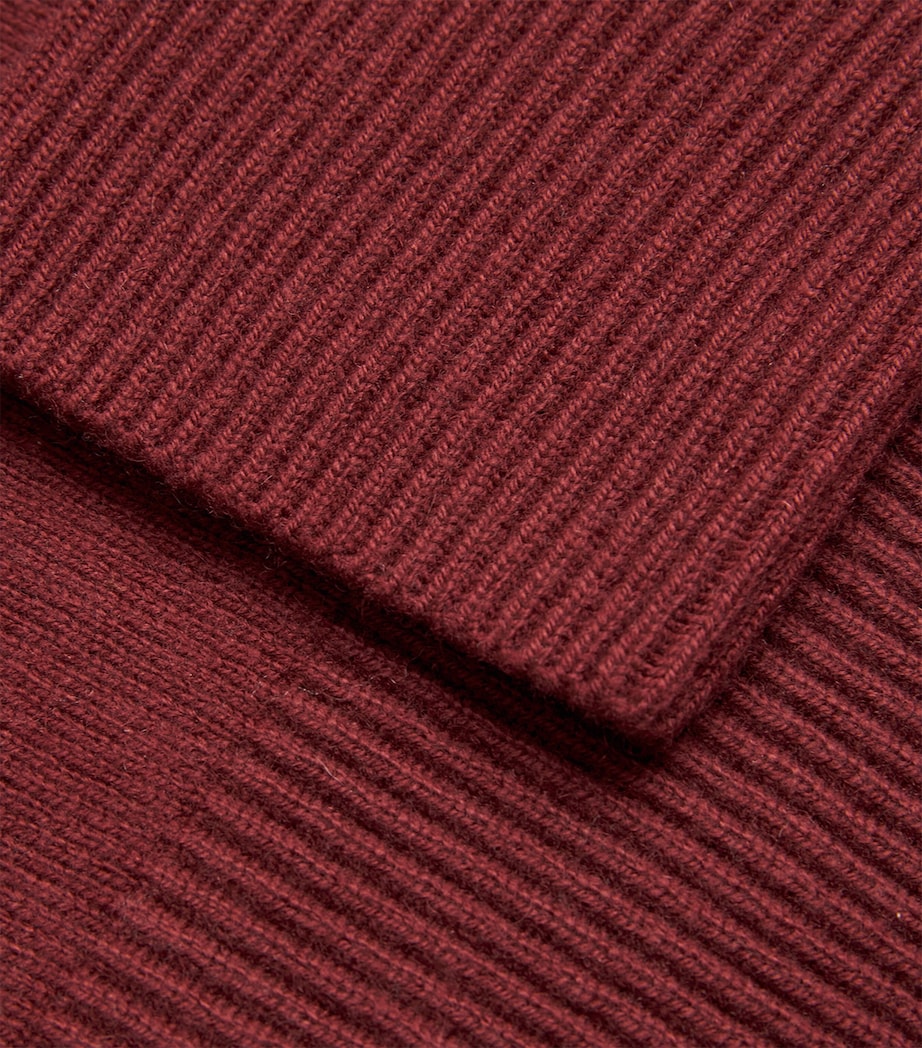 Wool-Cashmere Rollneck Sweater BORDEAUX-939BOR Image 5