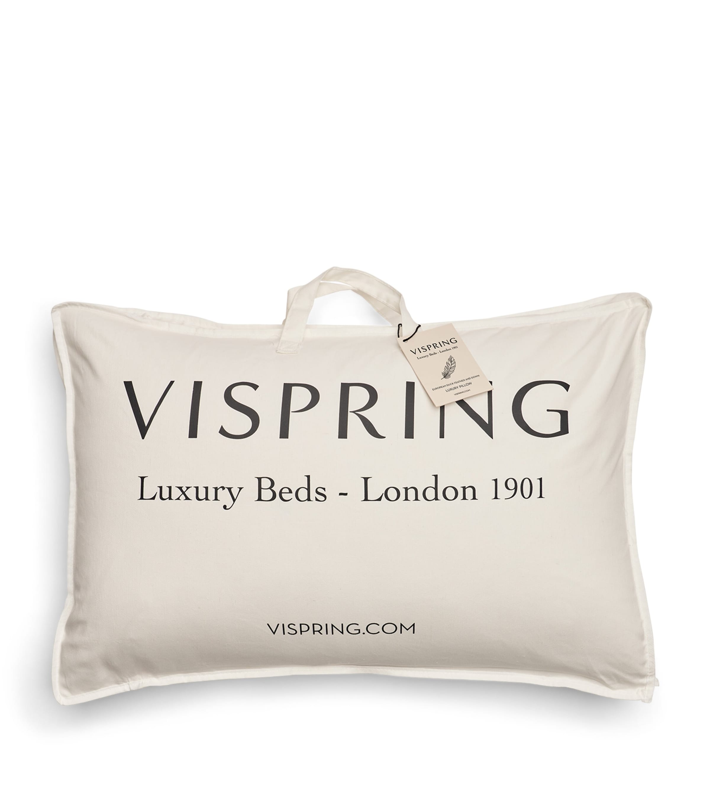 Cotton Down-Filled Pillow (50cm x 75cm) WHITE Image 4