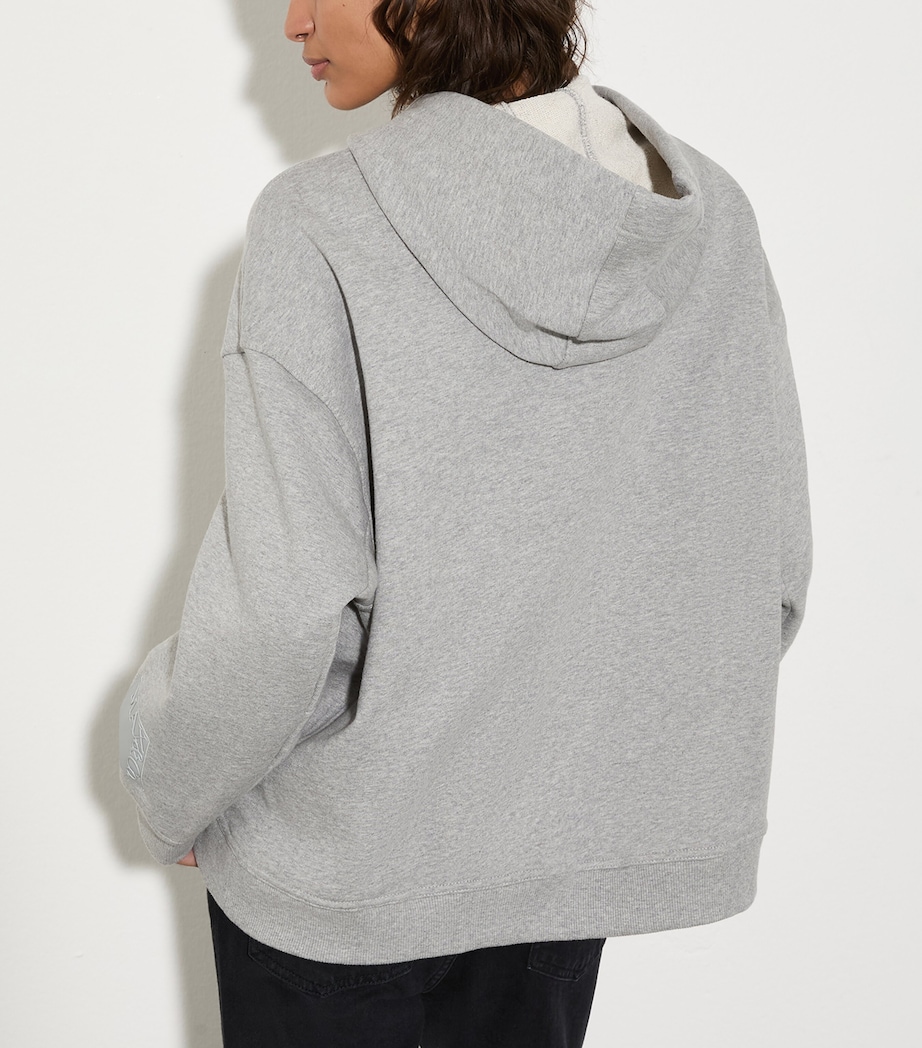 Cotton Relaxed Hoodie MELANGE GREY Image 4