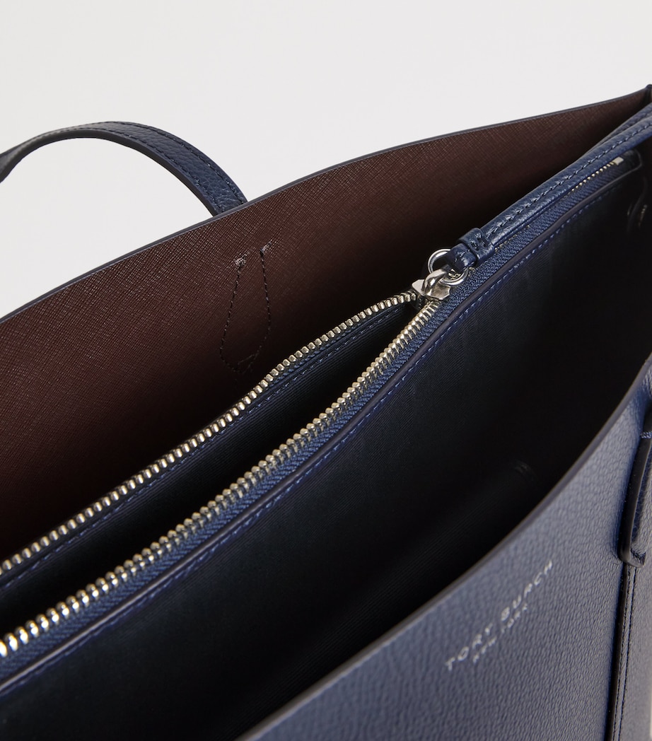 Leather Perry Tote Bag DARK SKY Image 4