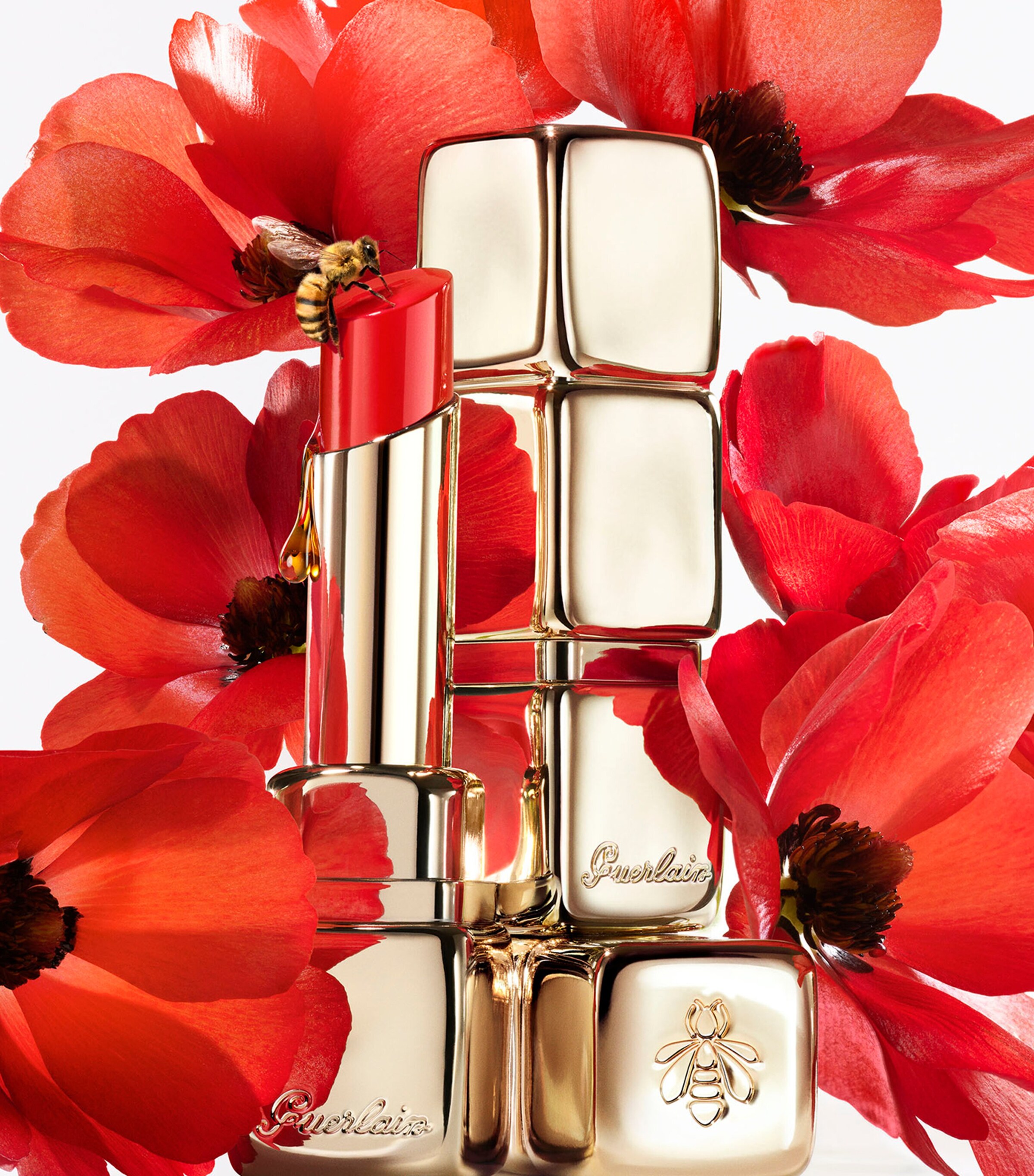 Guerlain KissKiss Bee Glow Honey Tint Balm (3.2g) Peach Image 6