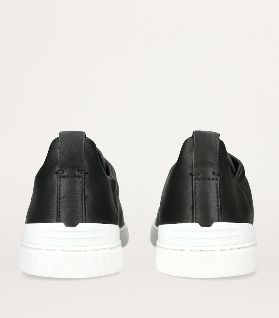 Shearling Triple Stitch SECONDSKIN Sneakers BLACK Image 2
