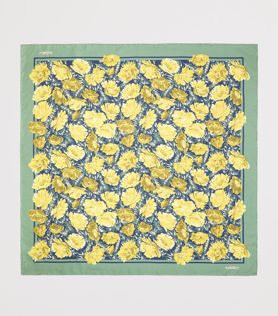 Valentino Garavani Silk Floral Scarf Image 2