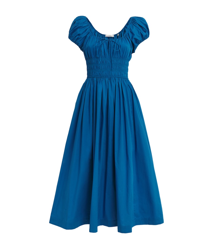 Organic Cotton Quinn Midi Dress SOFT COBALT Image 1