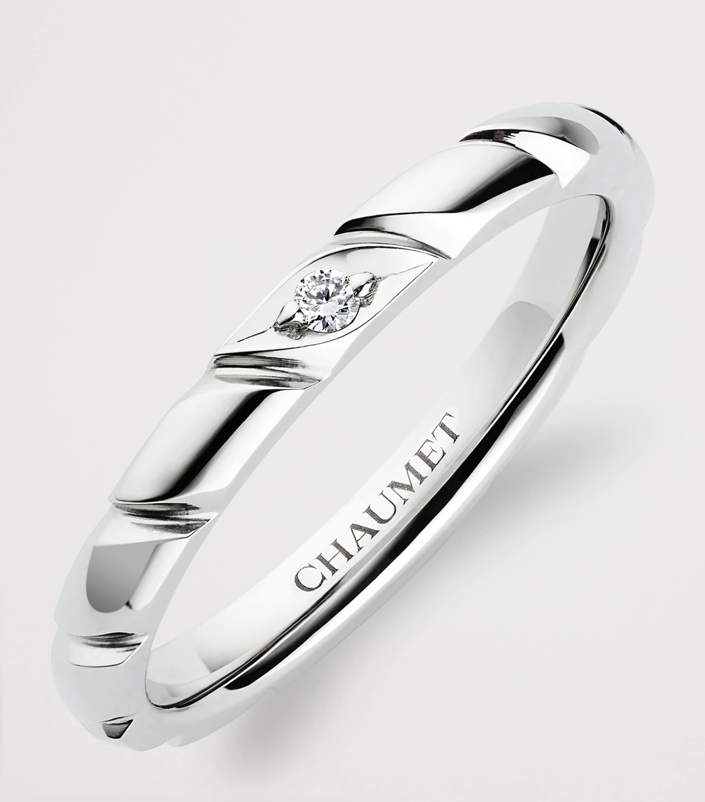 Chaumet Platinum and Diamond Torsade de Chaumet Wedding Band Platinum Image 3