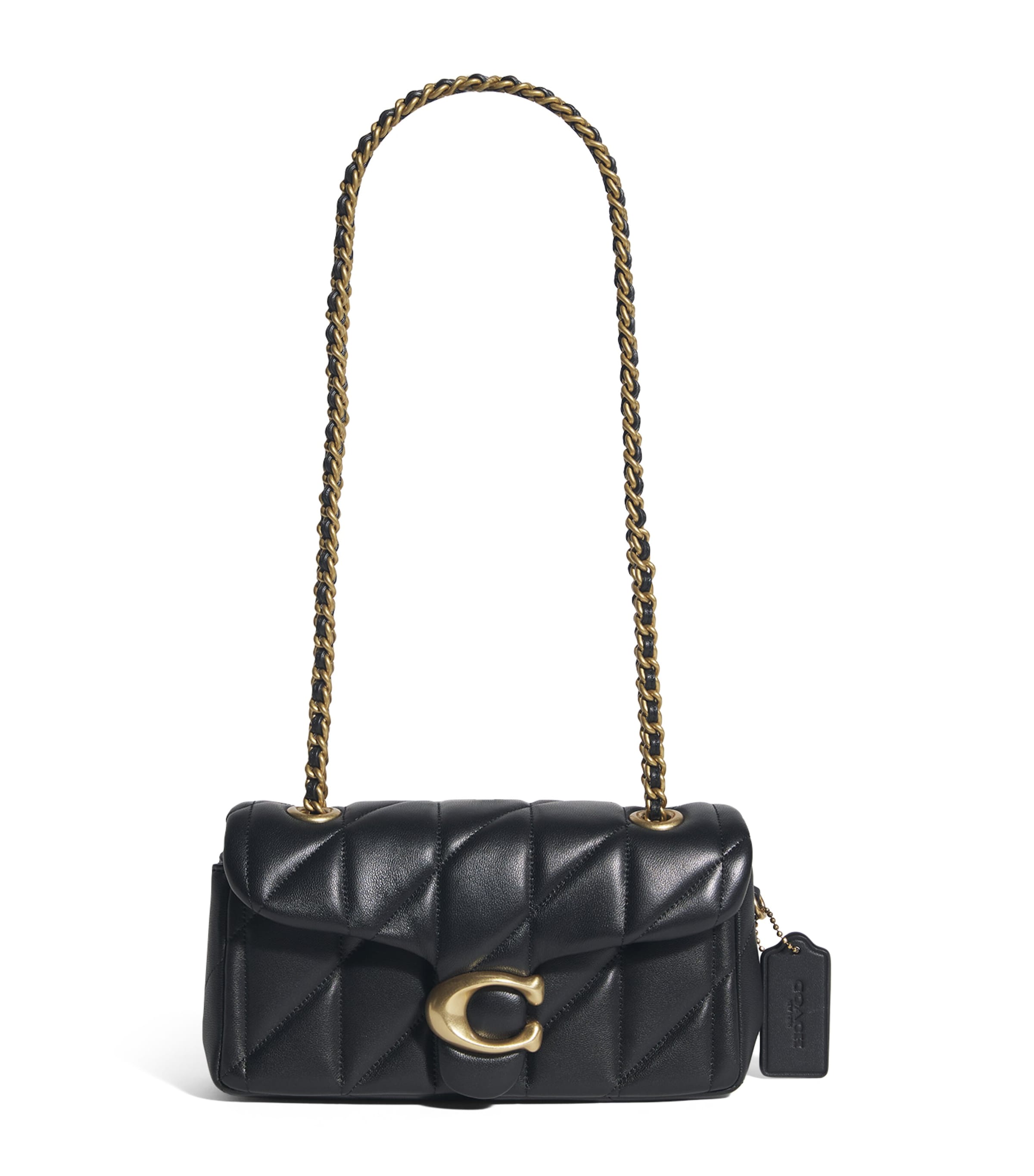 Coach Black Quilted Leather Shoulder Bag with Gold Hardware 22584131_52607453_600.jpg main image 3