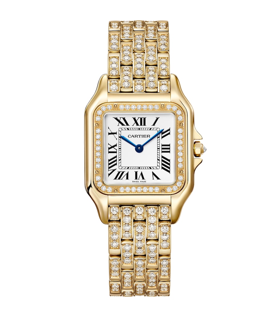Yellow Gold and Diamond Panthère de Cartier Watch 26.7mm SILVER Image 1