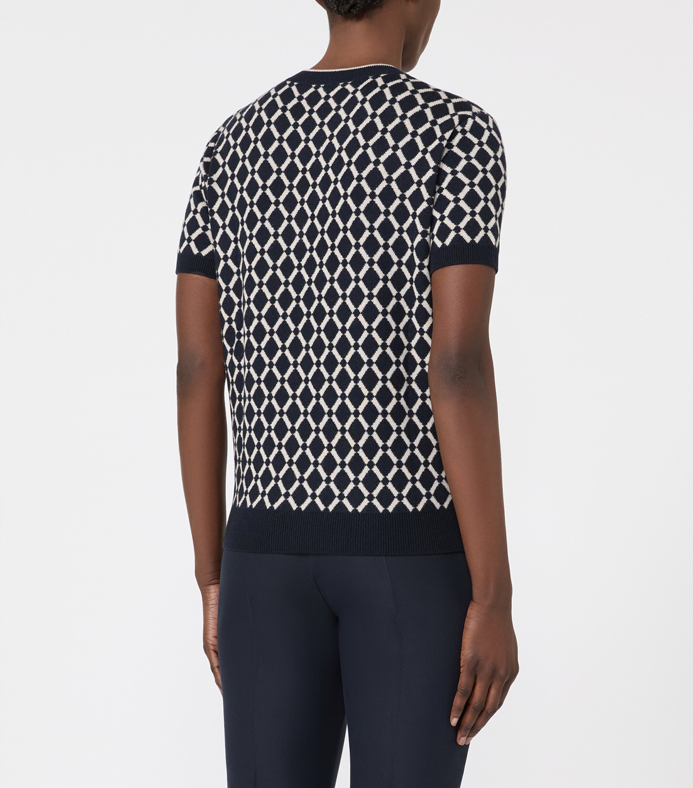 Wool Short-Sleeve Sweater ULTRAMARINE Image 4