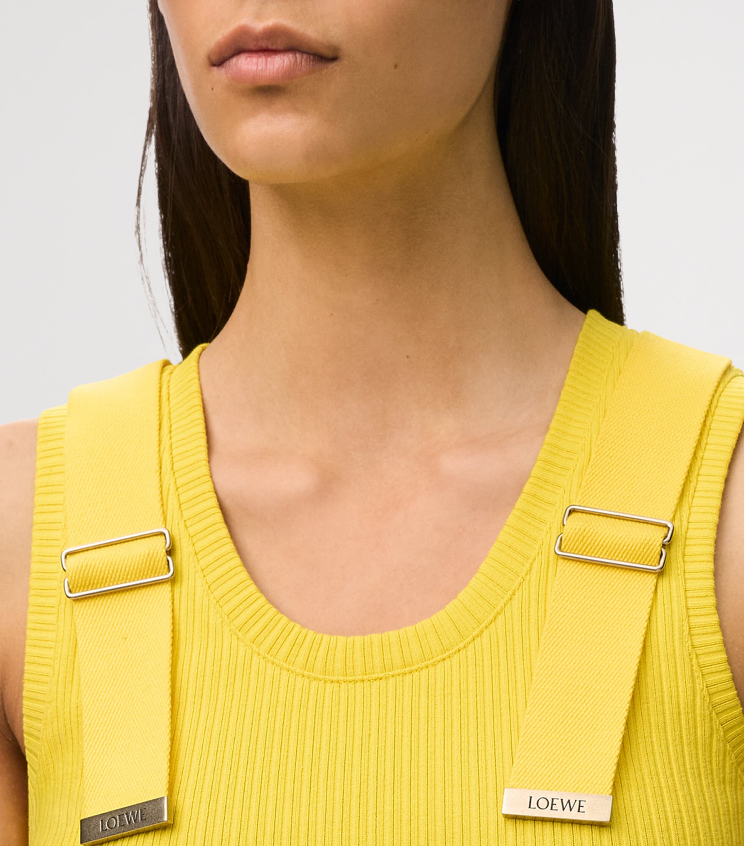 LOEWE Womens Embellished Tank Top Yellow Image 5