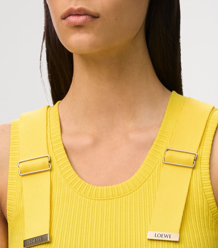 LOEWE Womens Embellished Tank Top Yellow Image 5