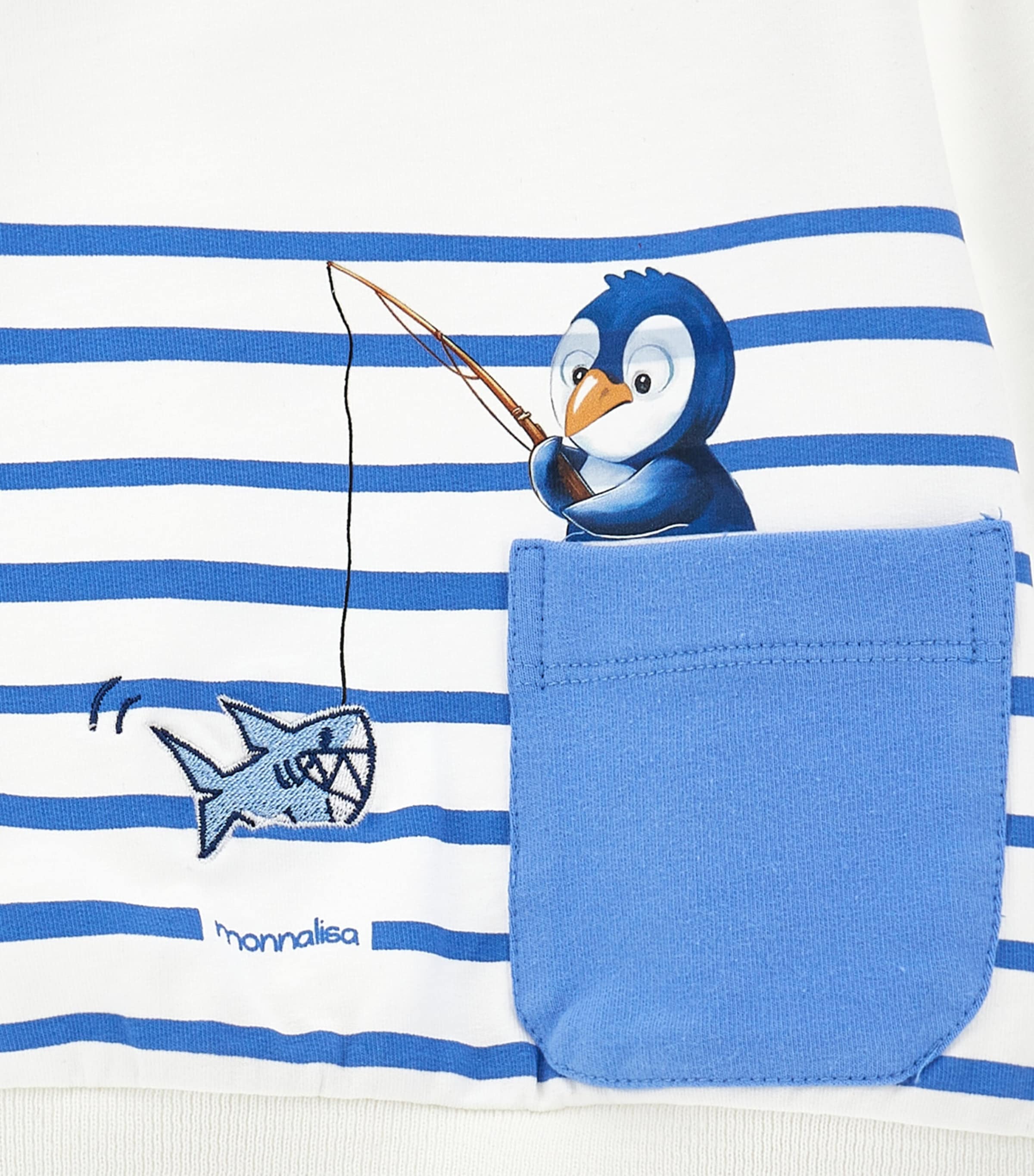 Stretch-Cotton Stripe Sweater (3-36 Months) BIANCO+BLUETTE Image 3