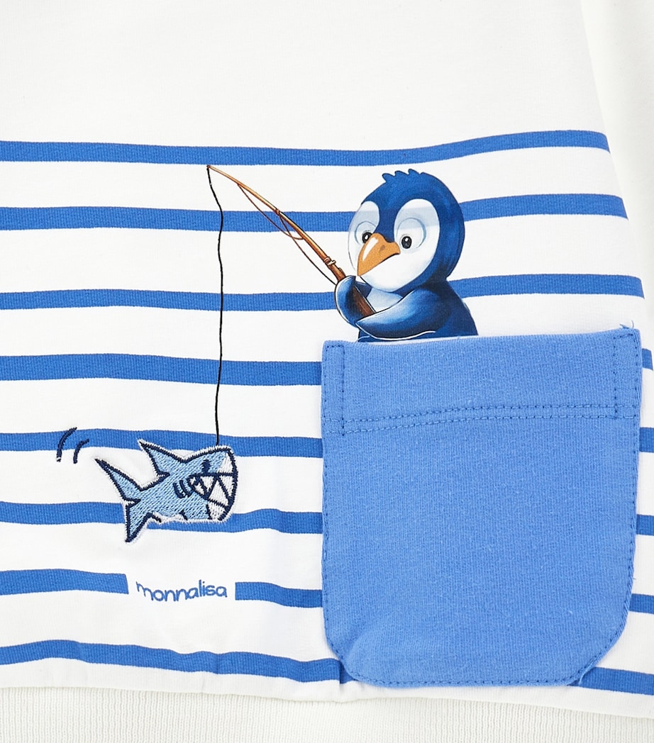 Stretch-Cotton Stripe Sweater (3-36 Months) BIANCO+BLUETTE Image 3