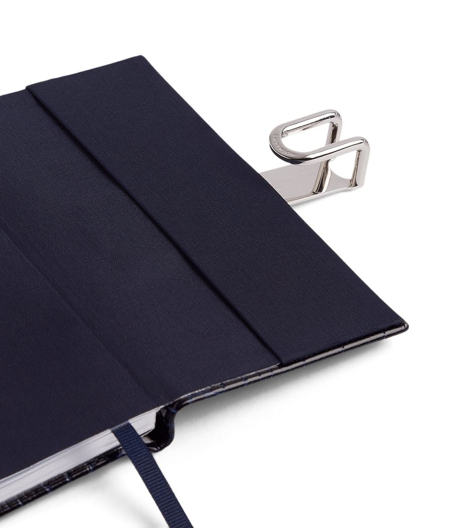 Smythson Leather Panama Weekly Diary 2027 Navy Image 4