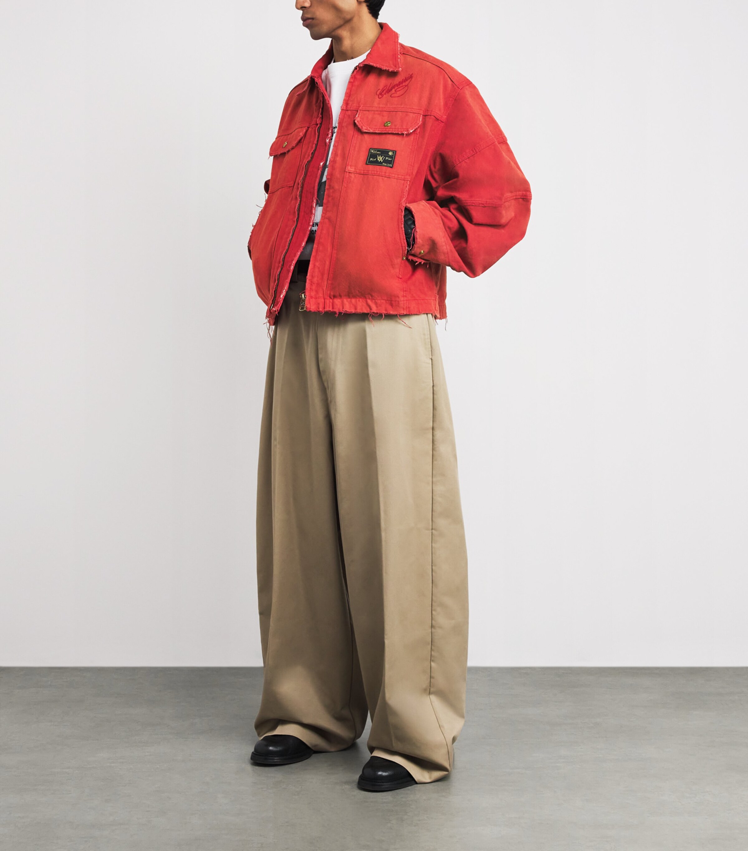 Cotton Canvas Stockton Jacket RED Image 2