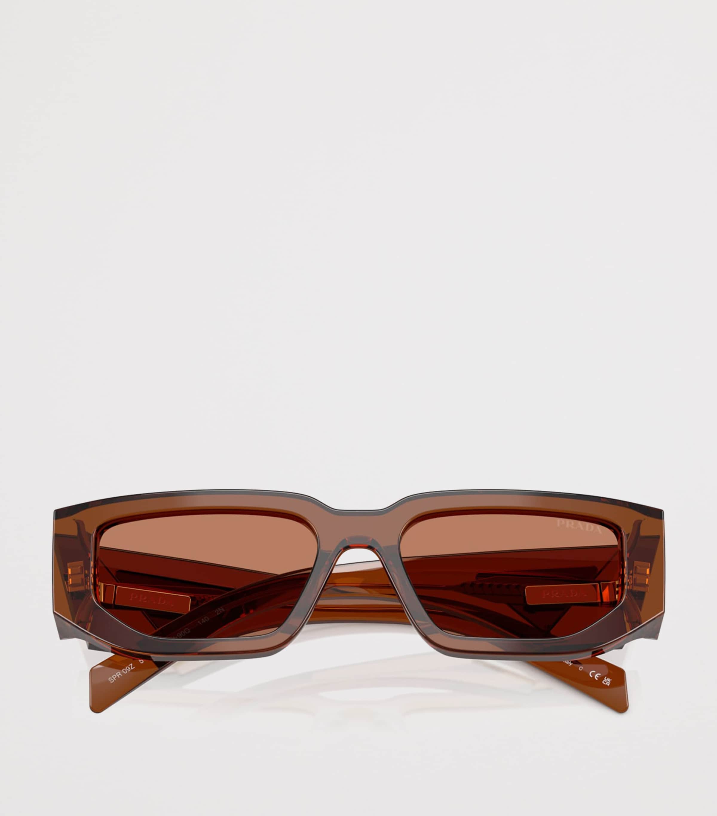 Prada Rectangle Sunglasses Brown Image 4