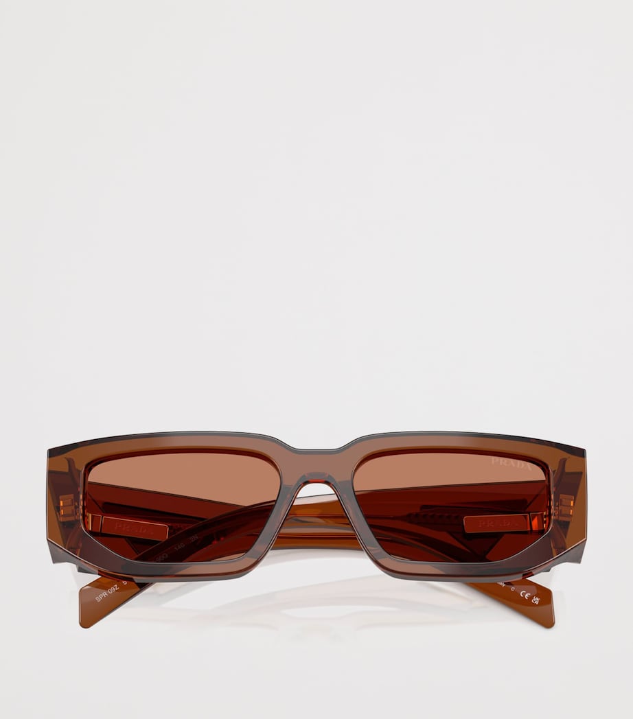 Prada Rectangle Sunglasses Brown Image 4