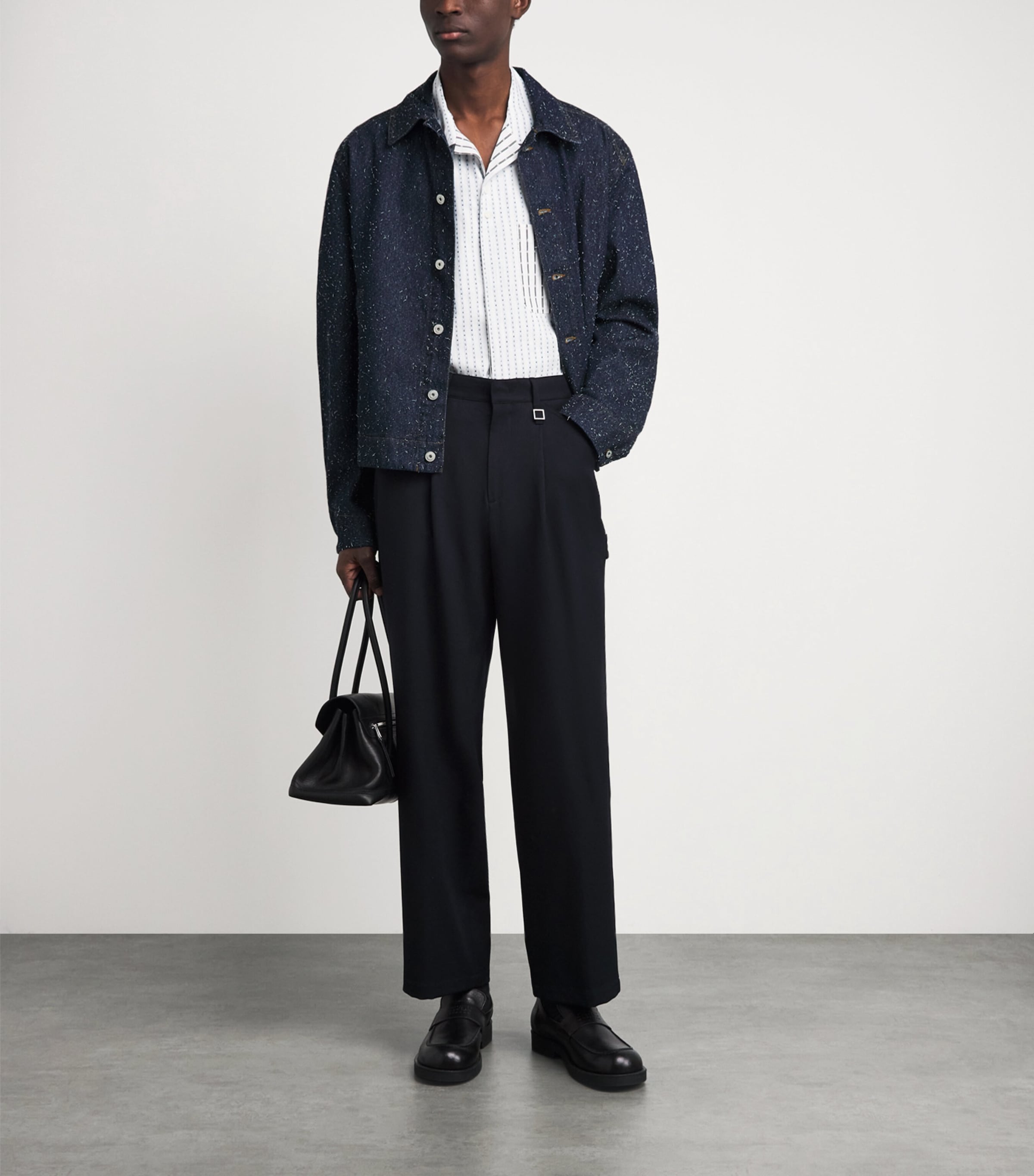 Jacquemus Mens Mirada Denim Jacket Navy Image 2