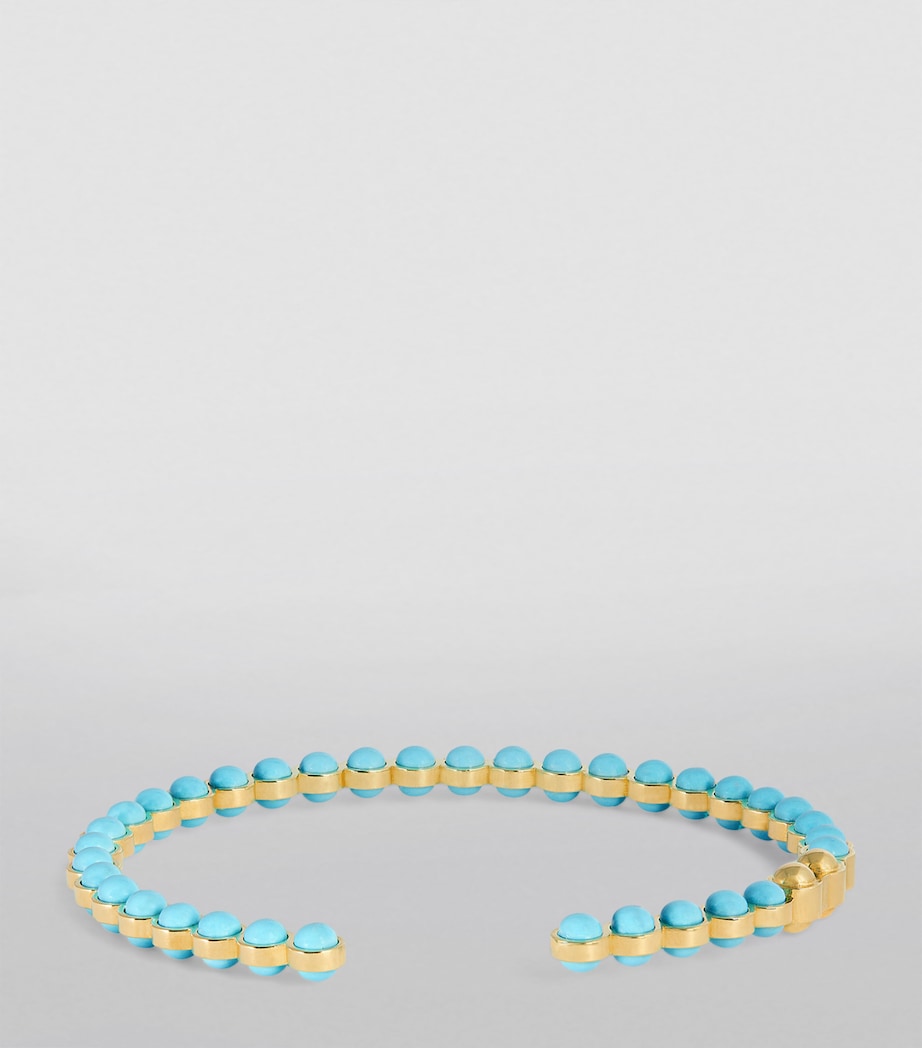 L'ATELIER NAWBAR Yellow Gold, Diamond and Enamel The Cobalt Bangle Yellow Gold Image 2