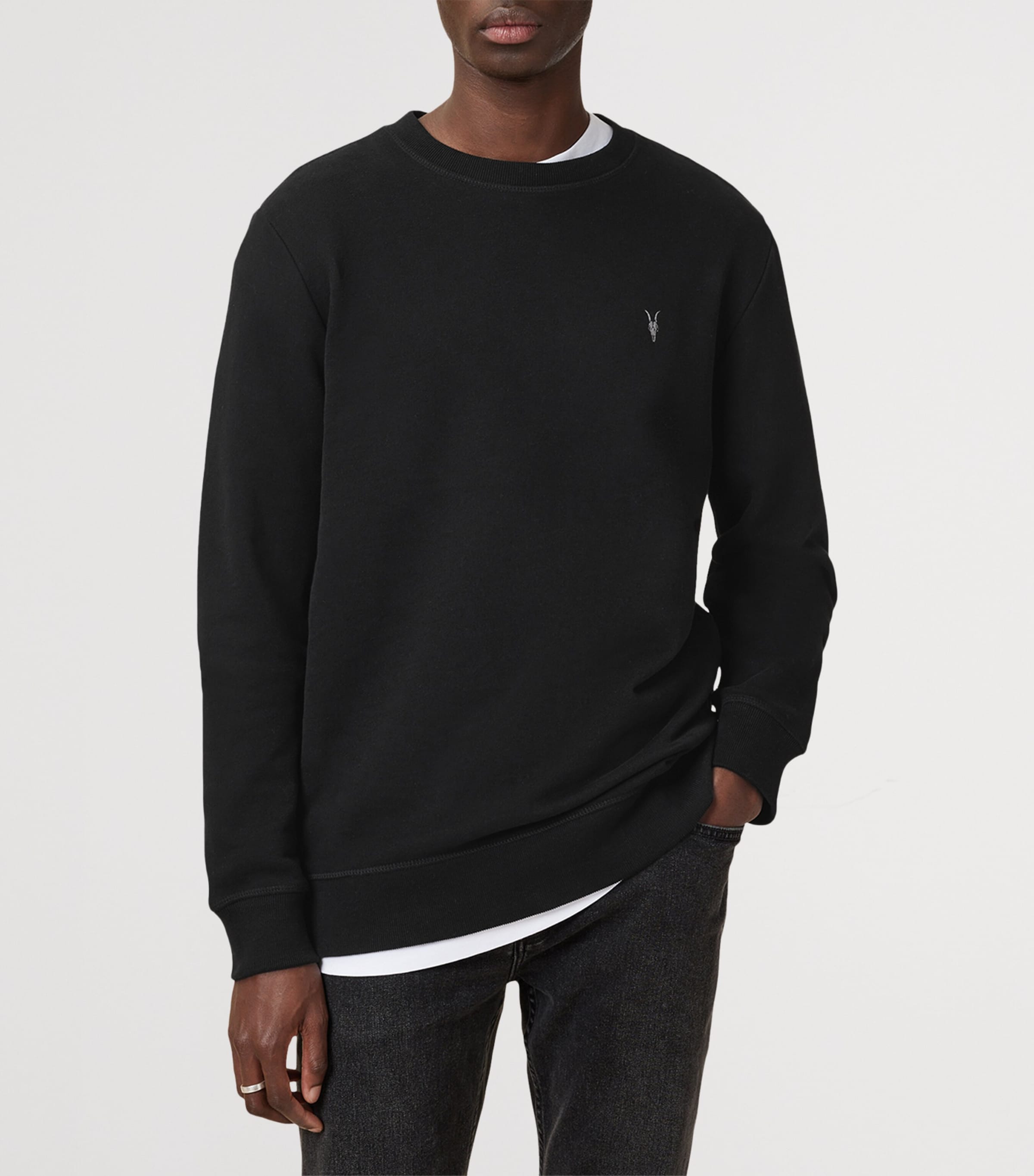 Organic Cotton Raven Sweatshirt BLACK Image 3