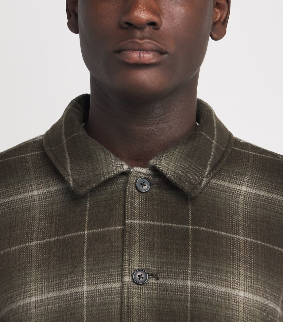 Fleece-Lined Telford Overshirt MARSH GREEN PLAID Image 6