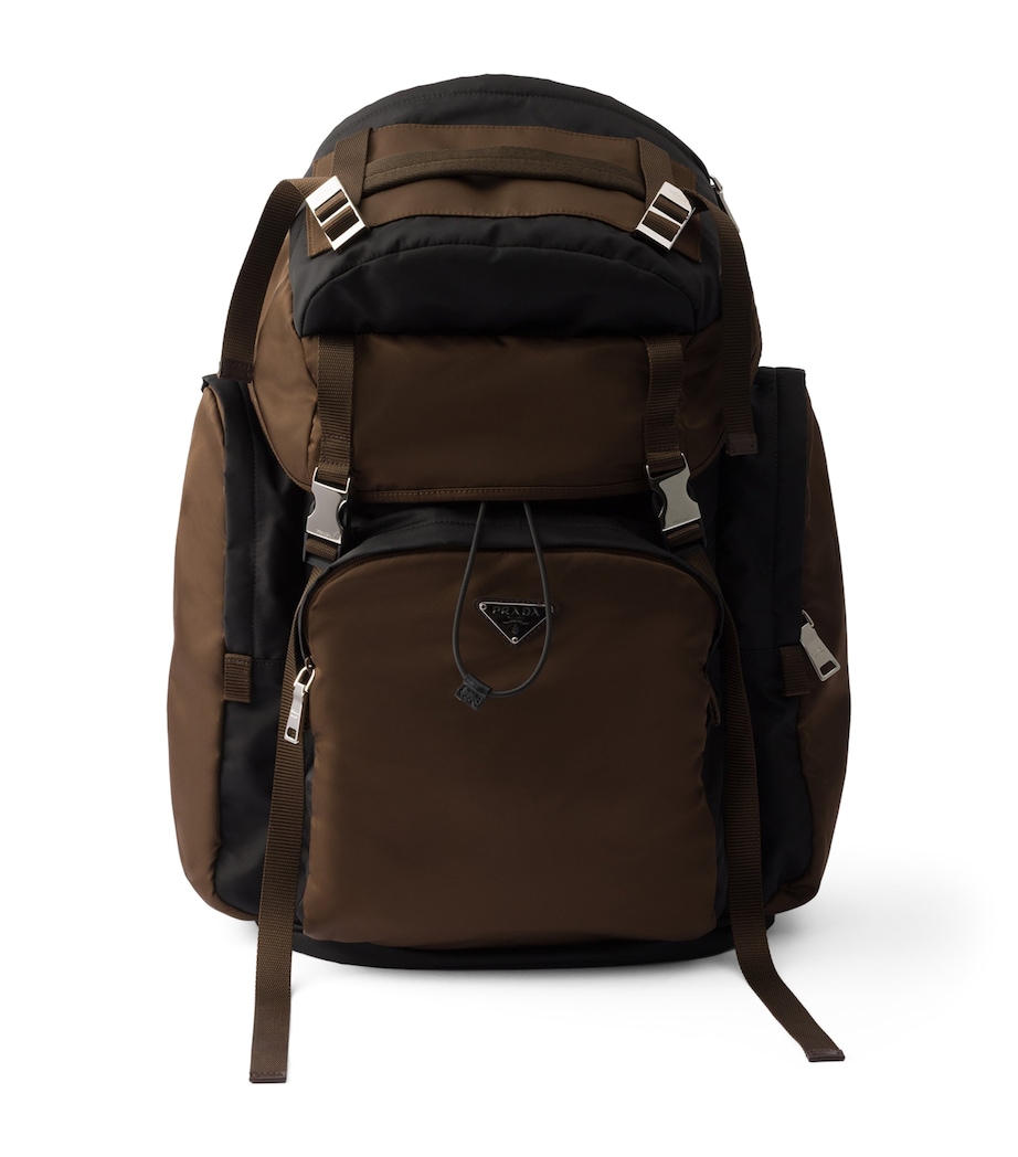 Prada Mens Re-Nylon and Saffiano Leather Backpack Image 1