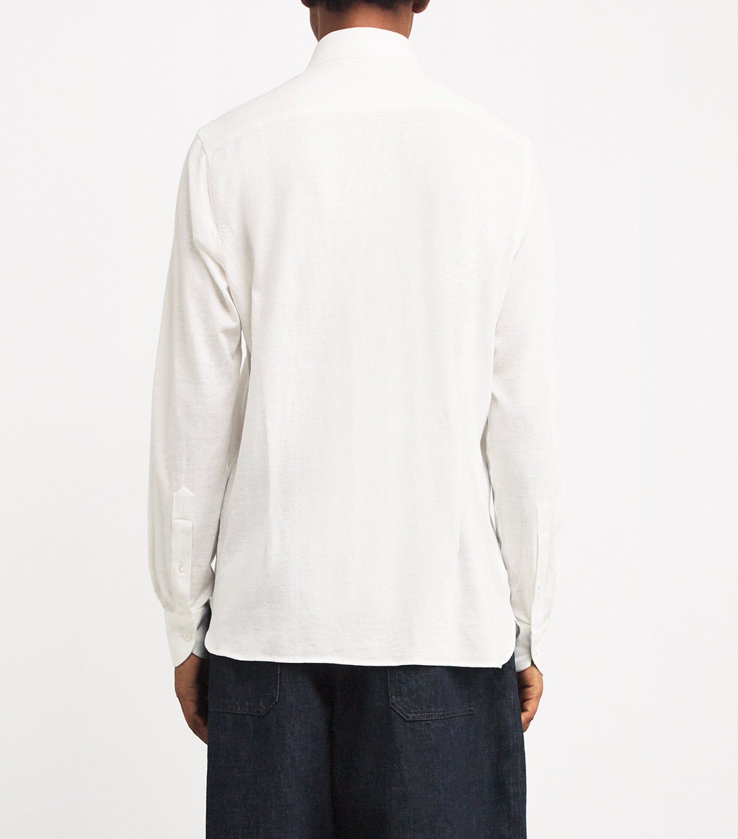 100HANDS Mens Cotton-Linen Shirt White Image 4