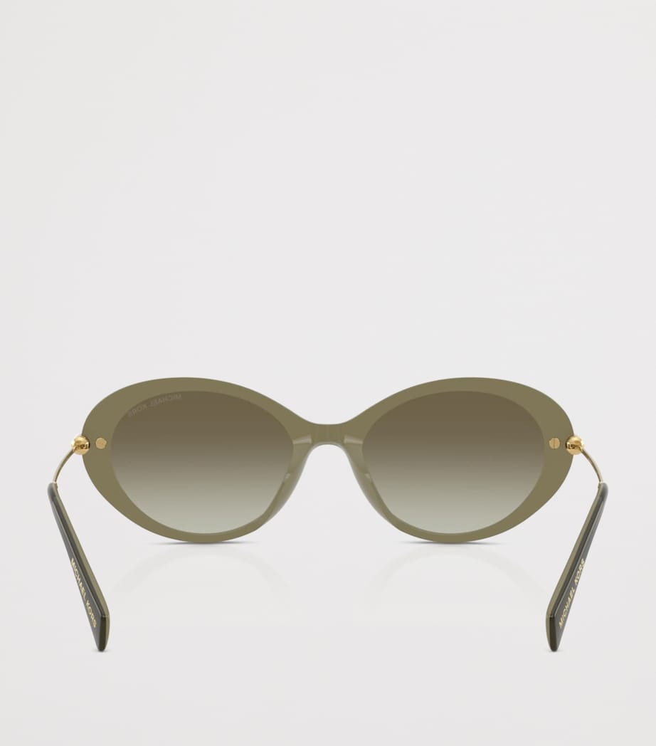 Michael Kors Rockaway Oval Sunglasses Green Image 4