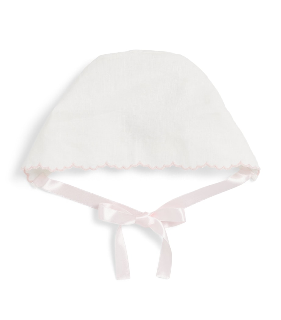 PEPA LONDON Linen-Silk Bonnet Pink Image 1