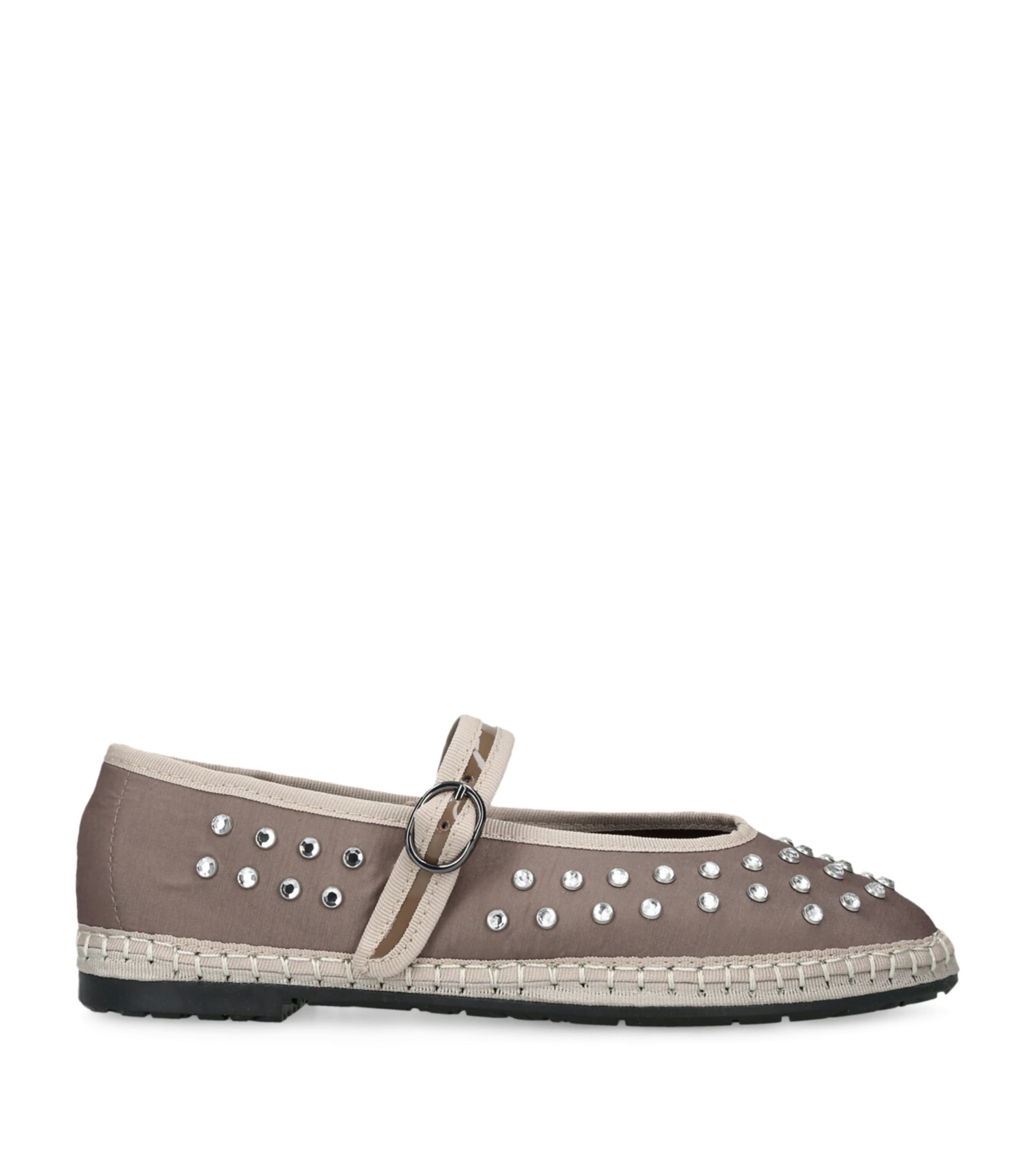 Flabelus Embellished Mae Mary Janes Grey Image 1