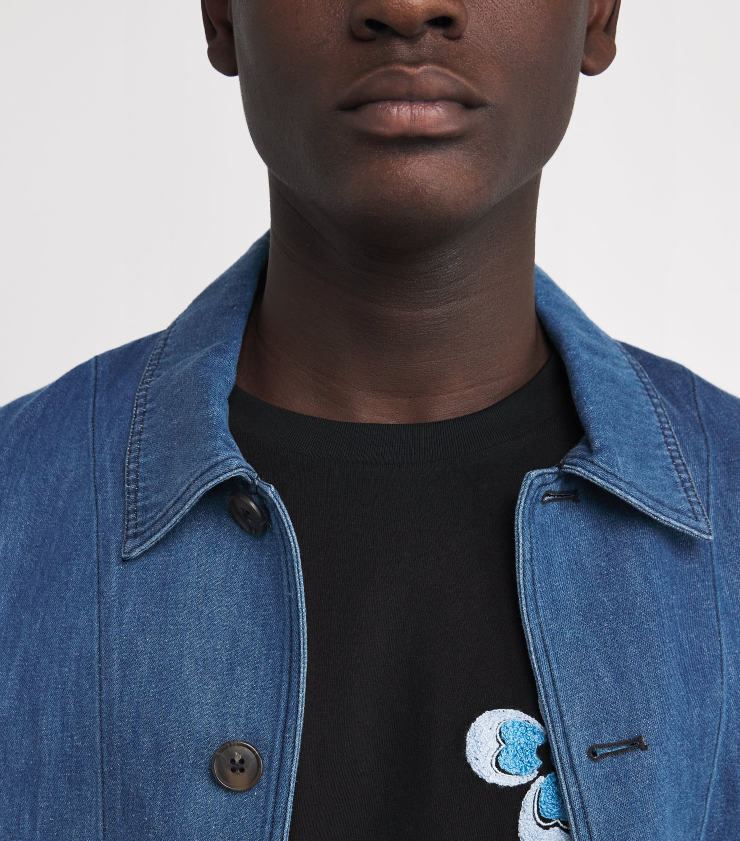 Cotton-Hemp Chore Denim Jacket DENIM Image 6