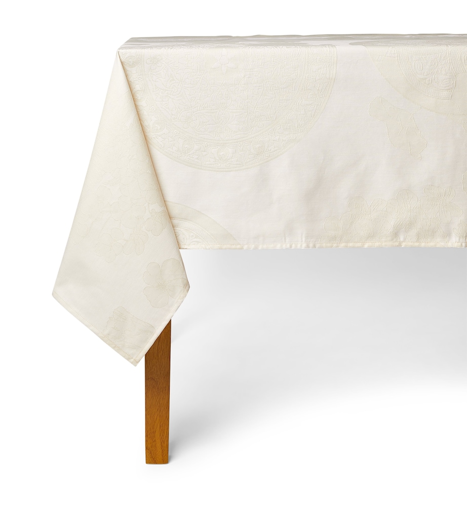 Le Jacquard Français Fleurs Gourmandes Tablecloth (175cm x 250cm) Beige Image 1
