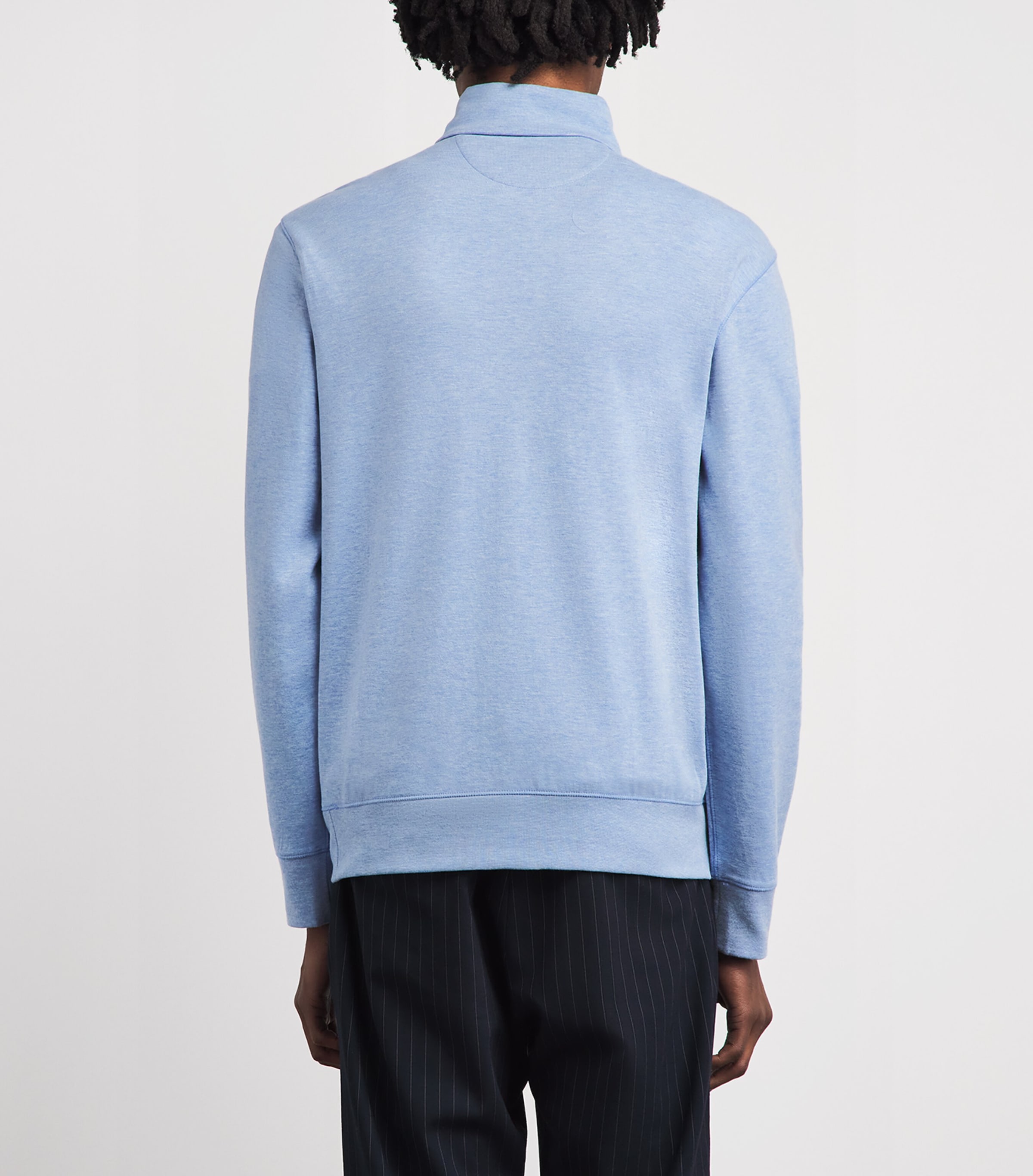 Polo Ralph Lauren Mens Cotton Quarter-Zip Sweater Isle Image 5