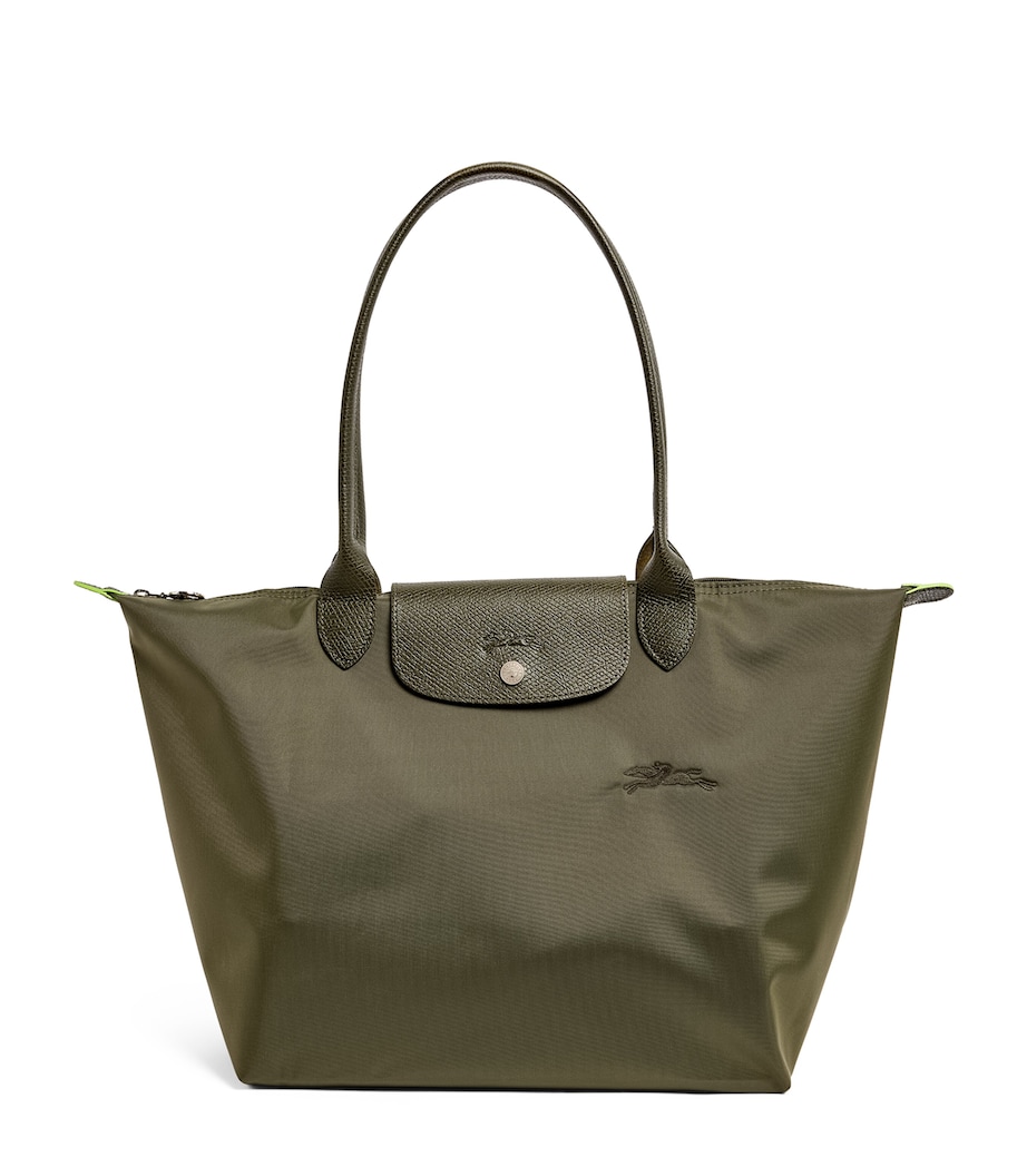 Longchamp Large Le Pliage Green Tote Bag Forest Image 1