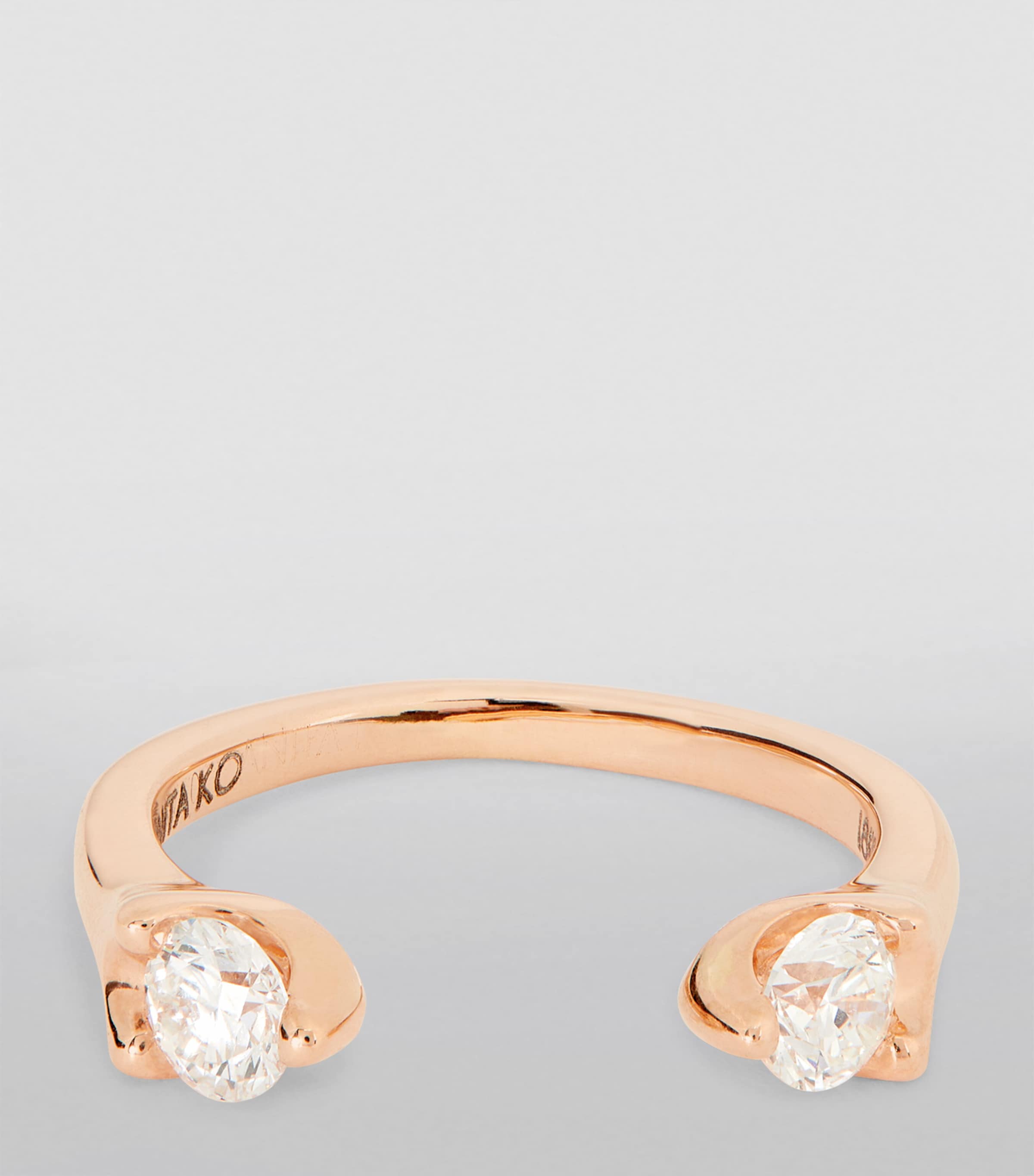 Rose Gold and Diamond Orbit Ring ROSE GOLD Image 2