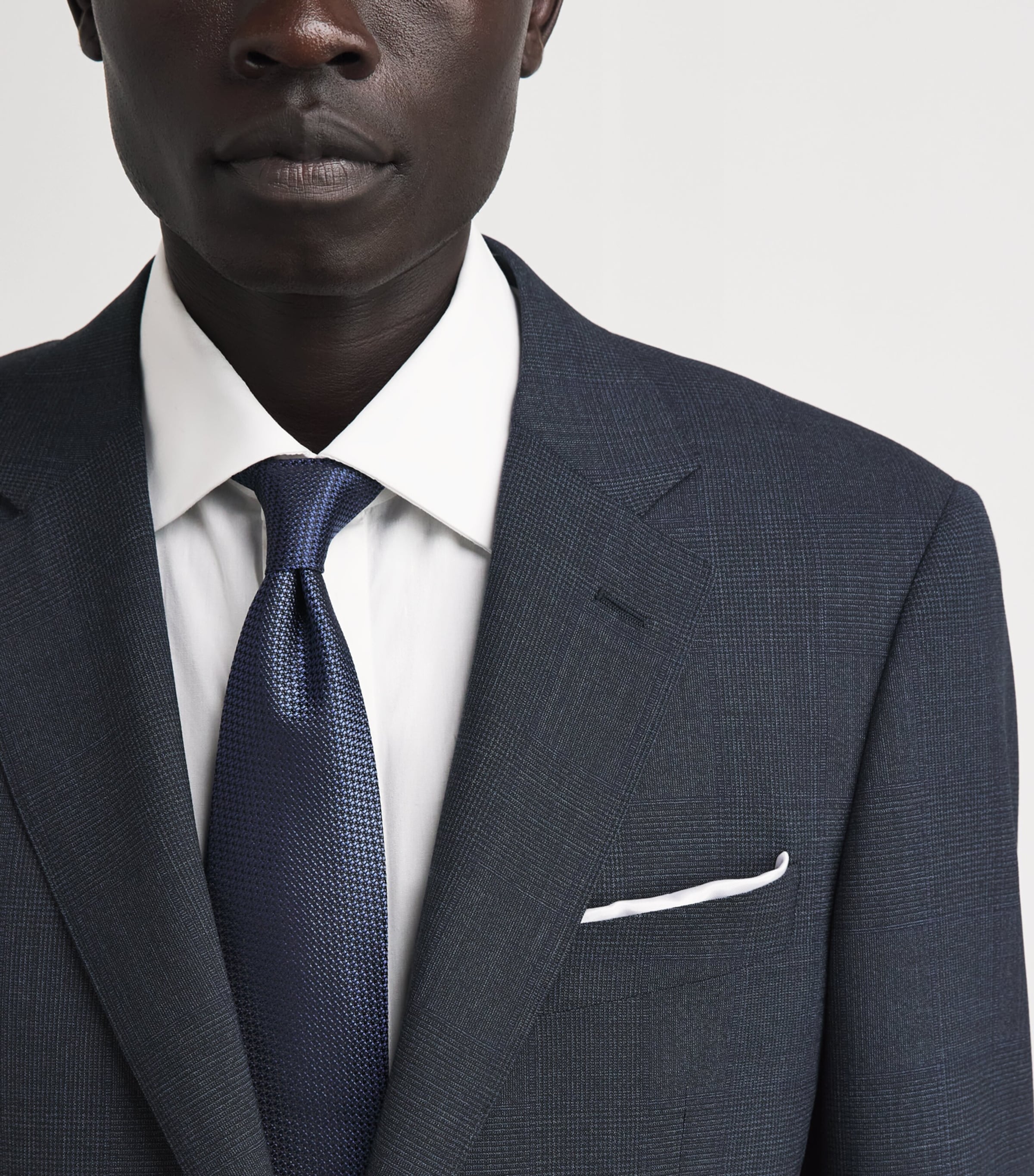 Canali Mens Wool 2-Piece Suit Navy Image 3