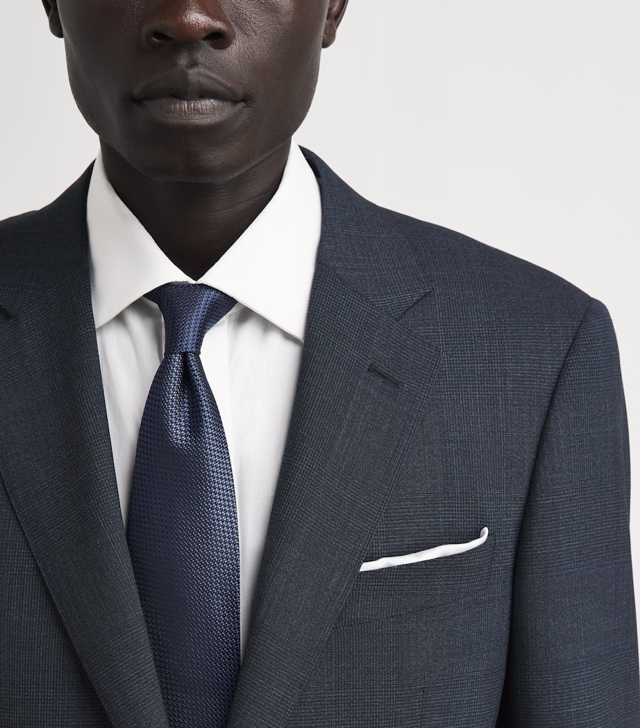 Canali Mens Wool 2-Piece Suit Navy Image 3