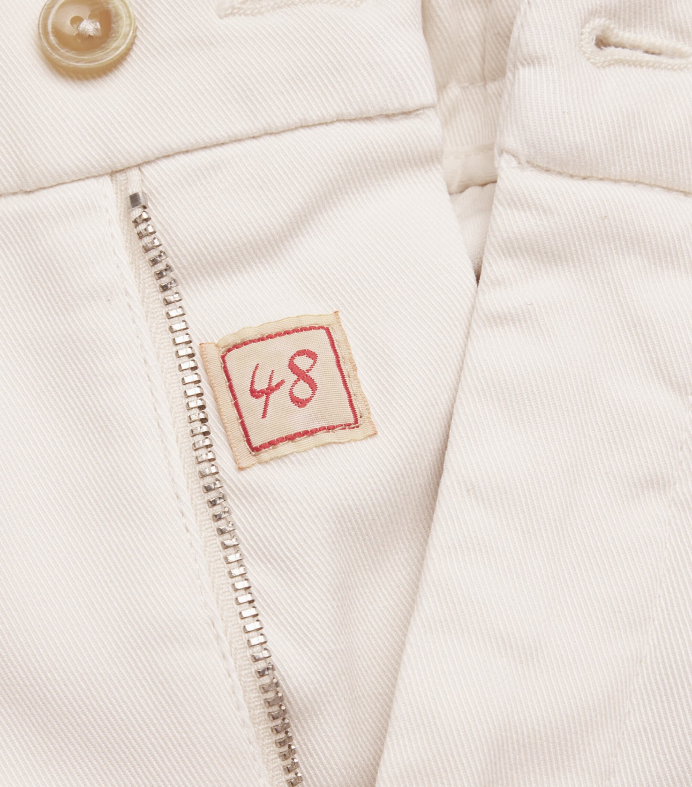 Marco Pescarolo Womens Charm-Detail Chinos Off White Image 6