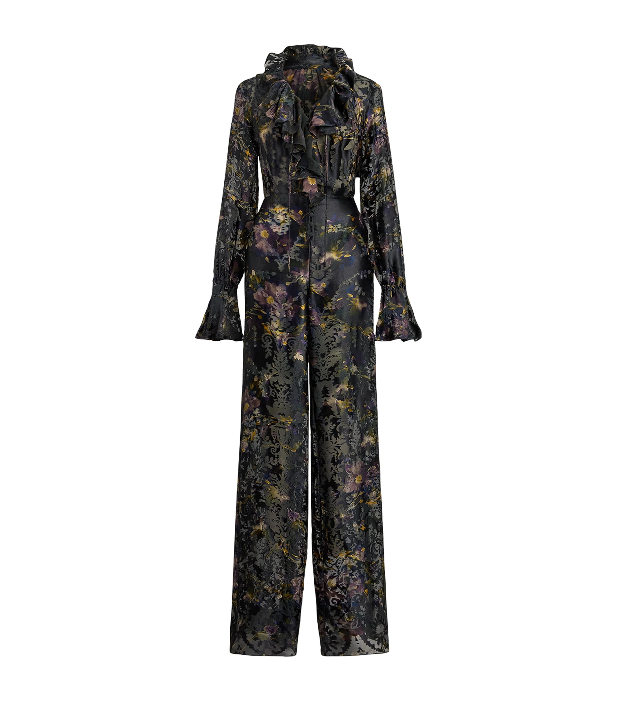 Satin Carol Jumpsuit GREEN MULTI Image 1