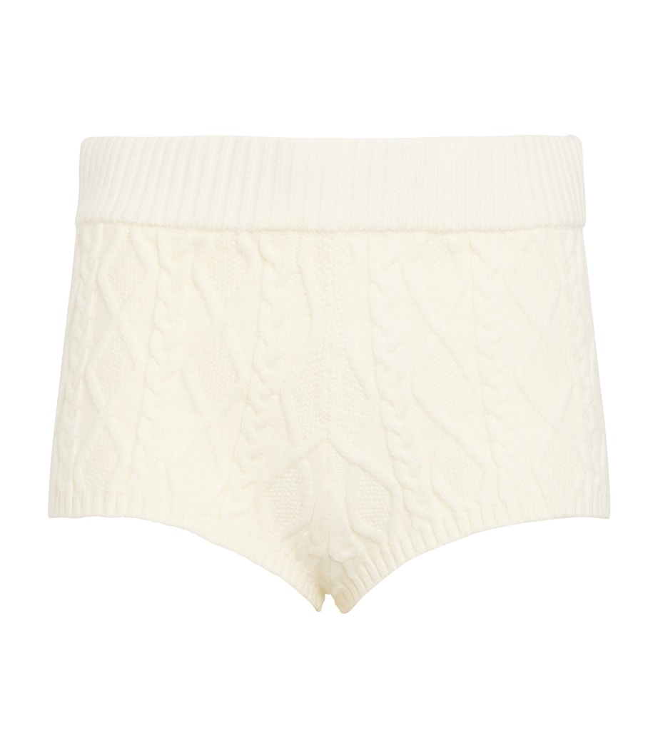 Cable-Knit Shorts IVORY Image 1