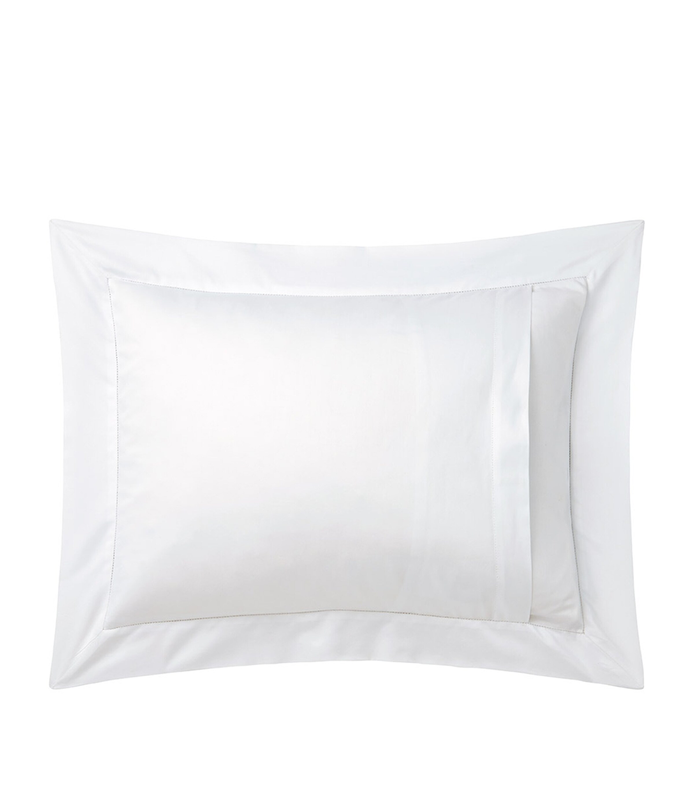 Yves Delorme Couture Nautilus Boudoir Oxford Pillowcase (30cm x 40cm) Blc/blu Image 3
