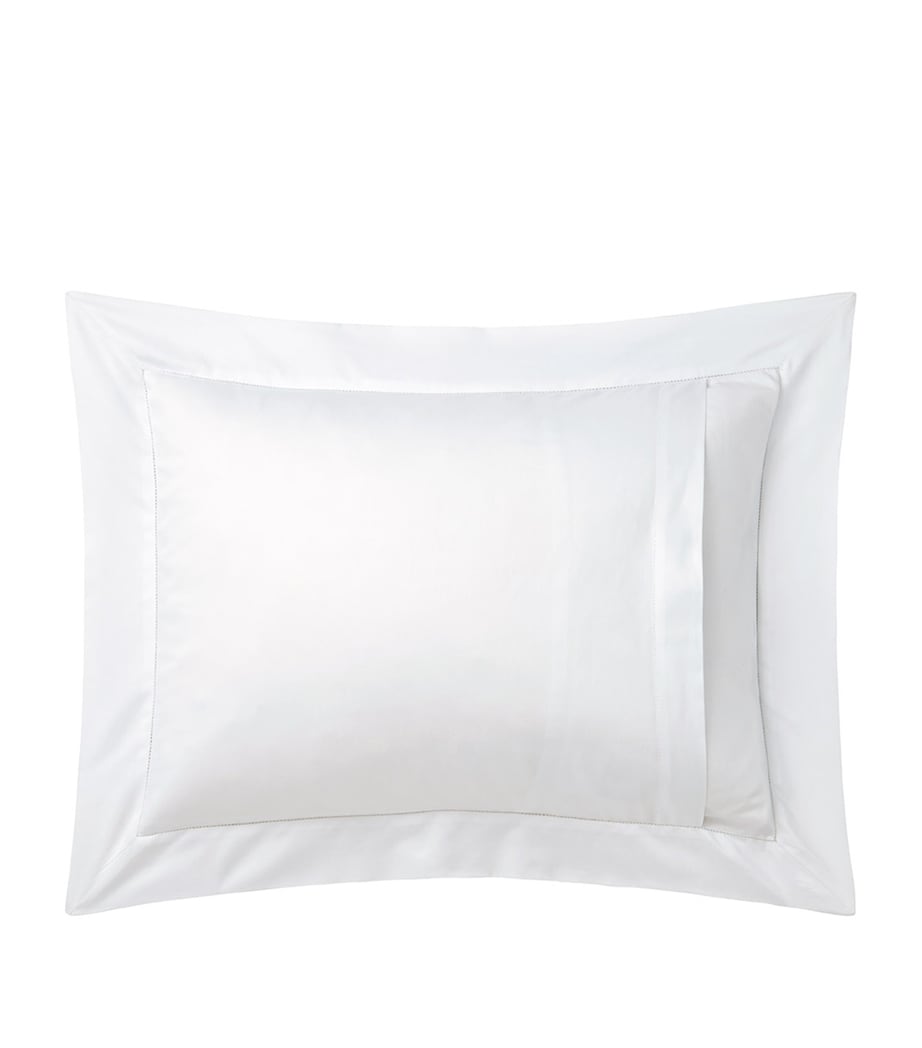 Yves Delorme Couture Nautilus Boudoir Oxford Pillowcase (30cm x 40cm) Blc/blu Image 3