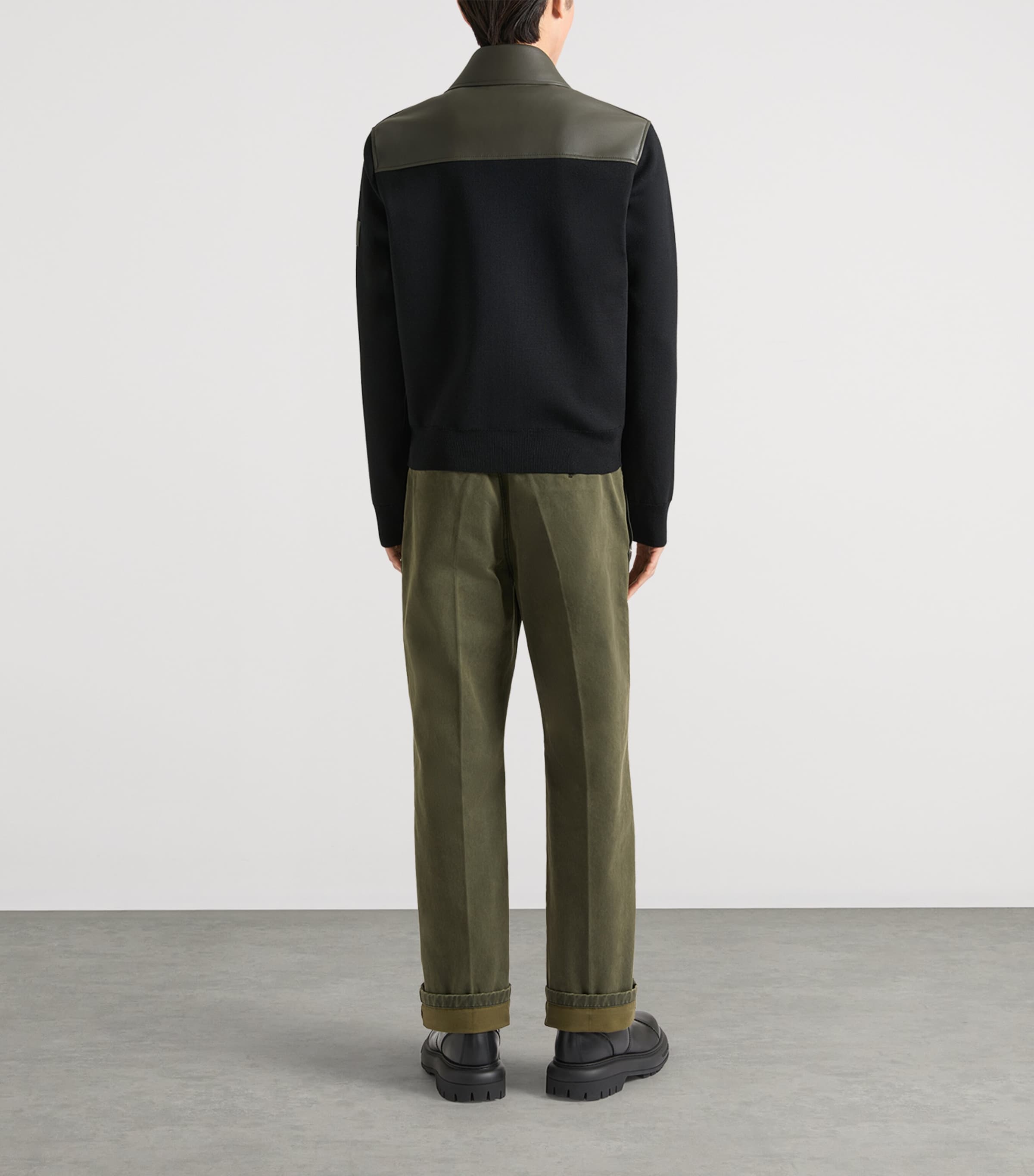 Givenchy Mens Wool-Lambskin Bomber Jacket Image 4