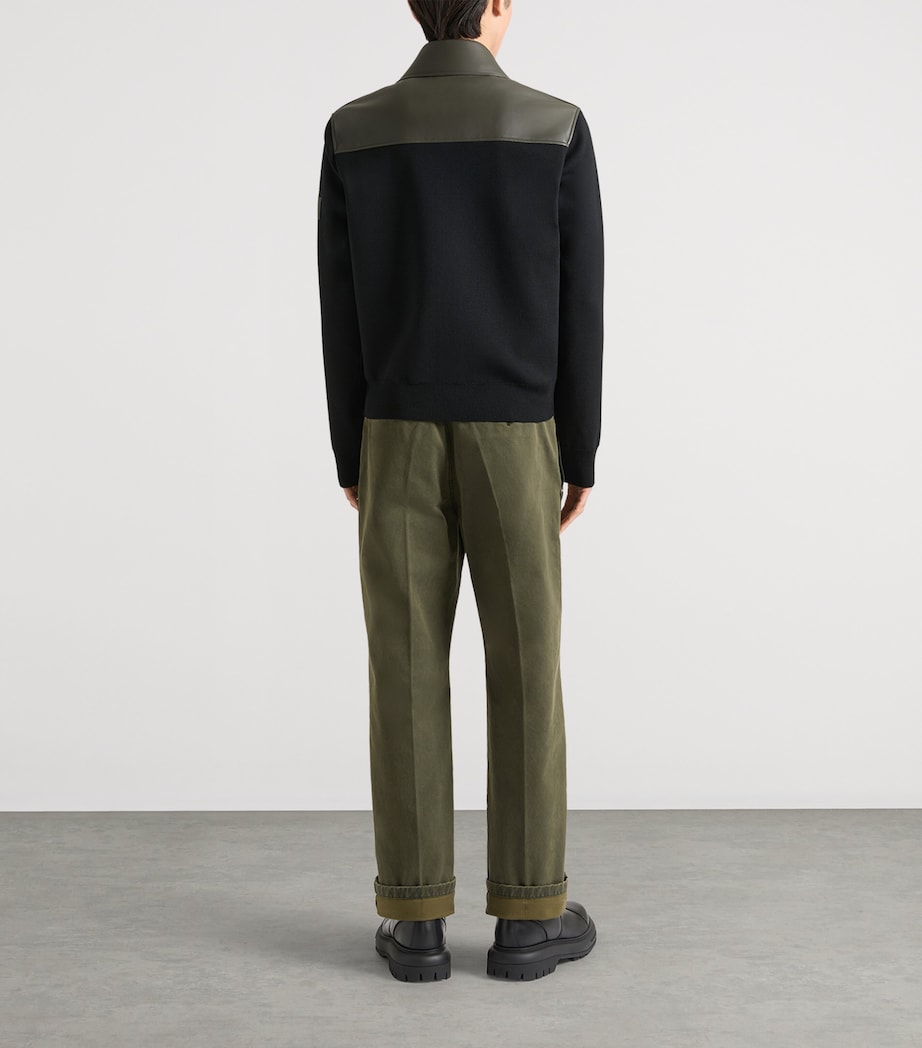 Givenchy Mens Wool-Lambskin Bomber Jacket Image 4