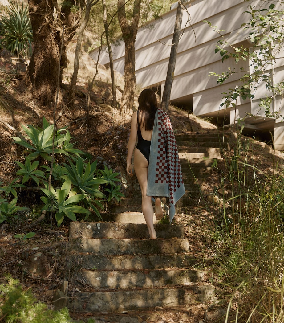 Cotton Heritage Roman Bath Sheet (90cm x 170cm) CEMENT / RHUS Image 5