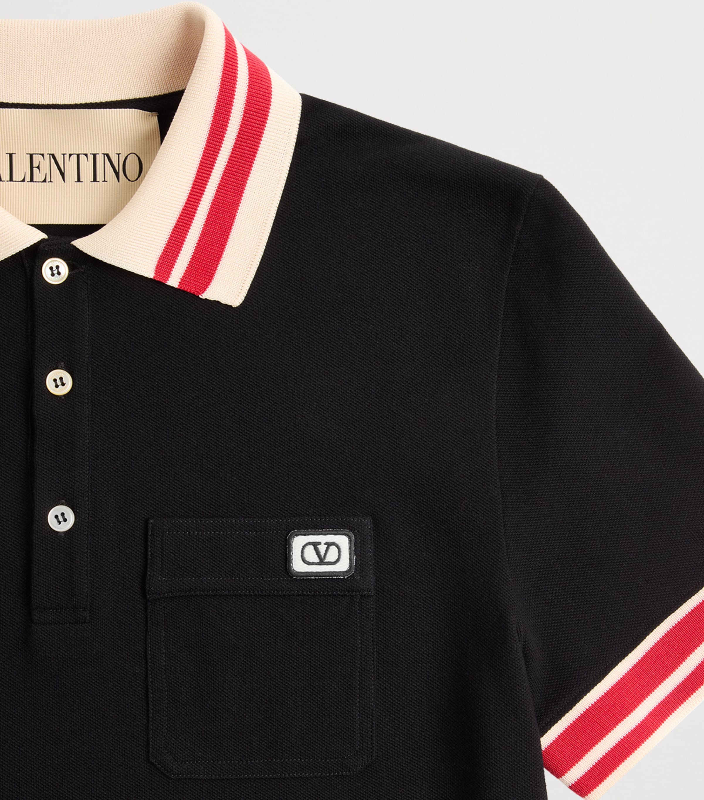 Tシャツ・カットソー VALENTINO SS25 Valentino Polo (6V3KP03PAPC 581) Valentino Cotton Jersey VLogo Polo Shirt | Harrods US