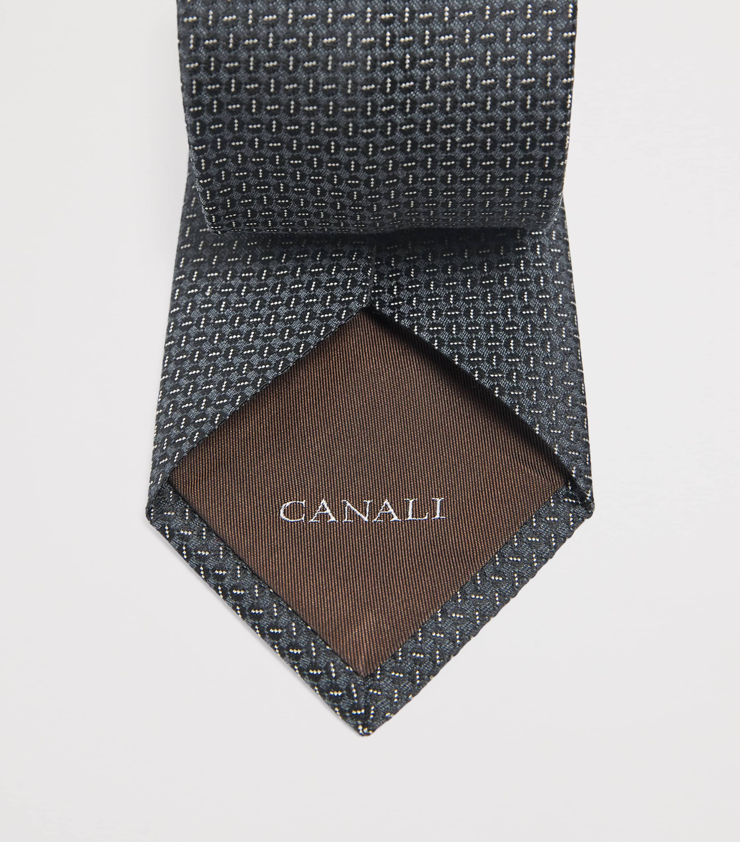 Canali Silk-Wool Jacquard Tie Image 3