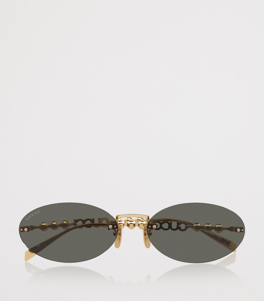 Metal Round Sunglasses 2300L1 Image 5